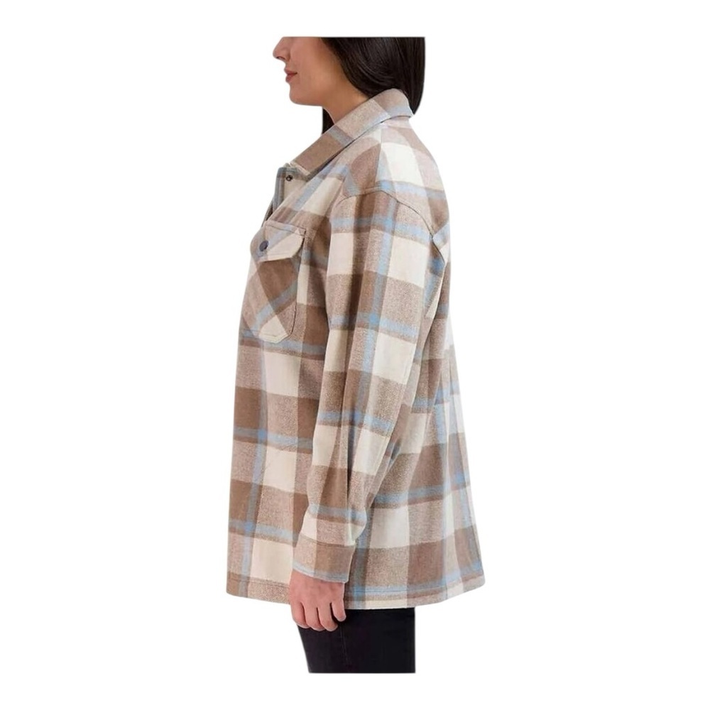 HFX Women's Heavy Flannel Plaid Shirt Jacket Size: XXL - Picture 12 of 14